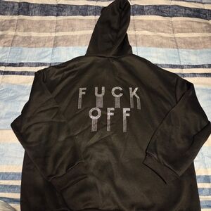 Black Graphic Hoodie